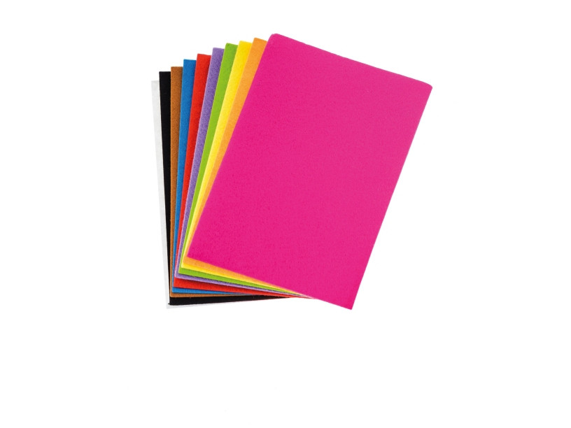 Filc A5 2mm mix kolor 10szt. Brewis